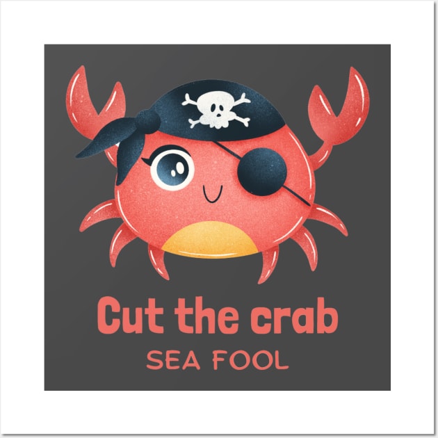 cut the crab sea fool Wall Art by Pop on Elegance